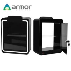 Factory Customized Acrylic Display Rack LED Light Electronic Atomizer Display Cabinet Cigar Accessories Display Stand with Lock - Image 3