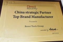 certificate certificate from Benxi Tool Co., Ltd.