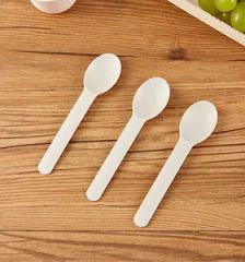 Disposable Soup Spoons Ice Cream Spoon Cornstarch Yogurt Cheese Spoon - Image 2