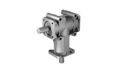Poggi right angle gearbox 2032, R1:1, D2, Ø24h7, 2-way, Aluminium - Image 2