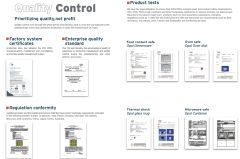 Product testing certificate from Feiya Group Co., Limited