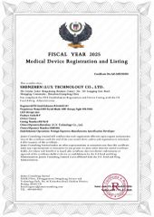 FDA certificate from Shenzhen Getex Technology Co., Ltd.