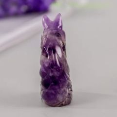 2.5inch Hot Sales Natural Amethyst Unicorn Carving Handcrafted Amethyst Unicorn for Crystal Crafts - Image 3