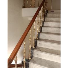 Wooden Staircase Railings, For Home Design Modern Material Wood Position Stairs Usage/Application Home Color Brown And - Image 3