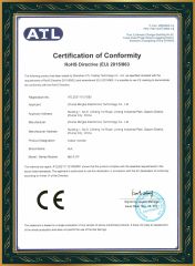 CE certificate from Zhuhai Mingke Electronics Technology Co., Ltd.