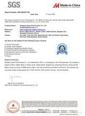 SGS report certificate from Qingdao Catsmi Pet Products Co., Ltd