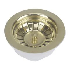 Premium Brass Round Basket Strainer for Kitchen Sinks Shape Round Style Modern Material Brass Trademark Bobao Service OEM/ODM - Image 1