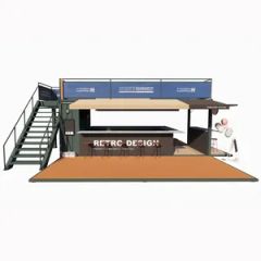 Luxury 20FT Size 40 FT Shipping Container Cafe Bar Container Coffee Shop Design Cafe Restaurant Restaurant Cafe Container Bar Cafe Container Shop for Sale - Qingzhou Vessel Housing Technology Co., Ltd.