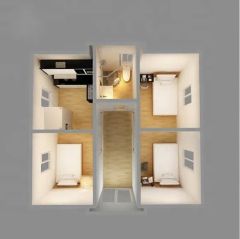 New Technology Container Office Steel Structure Frame Welded Flat Pack Container House as Dormitory - Image 4