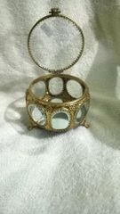 Round Gold Fancy Jewelry Boxes Color Gold Shape Round Ideal For Gift Jewellery Box Material - Image 1
