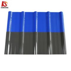 Modern Waterproof Design PVC Corrugated Roofing Shingle White Plain Roof Tiles UPVC Roof Sheet for Outdoor Use - KUNSHANG INTERNATIONAL CO., LTD.