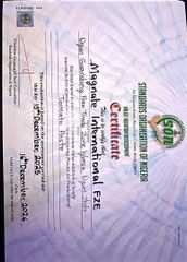 Value Addition Assessment Certificate certificate from MAGNATE INTERNATIONAL FZE
