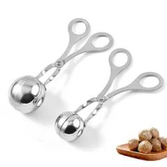 Customized Stainless Steel Ball Making Kitchen Tool Fried Fish Ball Rice-Meat Dumplings - Image 4