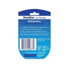 Vaseline Lip Therapy Fragrance free Original 0.25 oz -32 Pack - Travel Size Wholesale - Image 3