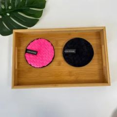 Microfiber Makeup Remover Pad Size 8cm OEM Accept Origin China Logo Customerized Design Embroidered Specification 19cm Trademark JMBamboo - Image 4