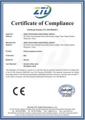 CE Certificate certificate from HENO PACKAGING INDUSTRIES LIMITED