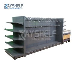 Double Side Convenience Store Fixture Display Shelf Racks Gondola Shelving - Image 6