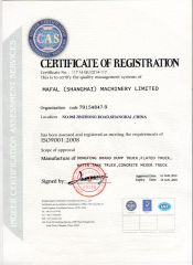 MAFAL CERTIFICATE certificate from Mafal (Jining) Industrial Limited