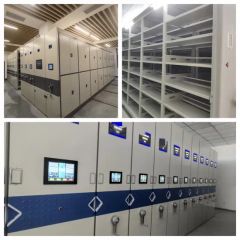 Hospital Medical Cart Storage Library Shelving Systems Fireproof Document Storage Movable High - Density Storage Container Compact Shelving - Image 1