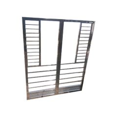 Rectangular SS Window Grill Frame Color Silver Style Rectangular Grade Of Material Stainless - Balvindera Steels