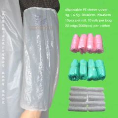 Disposable LDPE Oversleeves Age Adult Folded Folded Color Multicolor Trademark WOOHOO HS Code 3926209000 Model NO. WH - - Image 1