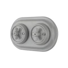 Flush Mounted Ceramic Retro Rotary Electric Wall Switch Style Retro Condition New Origin Fujian Max. Current 10A Trademark - Image 2