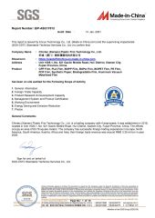 SGS Audit certificate from Chintec (Xiamen) Plastic Film Technology Co., Ltd.