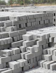 Fly Ash Bricks Color Grey Shape Rectangular Material Fly Ash Brick Usage/Application Side Walls Application Compound Concrete Pole, Concrete U Drain, Modular Labour Quarter, Residential Compound - Image 1