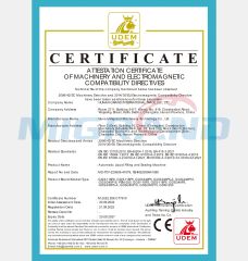 automatic liquid filling and sealing machine CE certification certificate of Hunan Migrand Machinery Technology Co., Ltd. – certificate photo, supplier certificates section