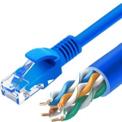 Round Ethernet Cat5e RJ45 Patch Cord Ethernet Network LAN Cable Communication Cable - Image 2