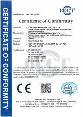 CE CERTIFICATE of FILLING MACHINE certificate from Foshan Henwi Technology Co., Ltd