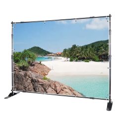 10X10' Event Backdrop Telescopic Banner Stand Type L Stand Shape Straight Model NO. JMZJ Style Floor-type Feature Fireproof - Image 3