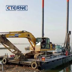 Eterne Working Pontoons Floating Working Pontoon Barge in Modular with Spuds - Image 6