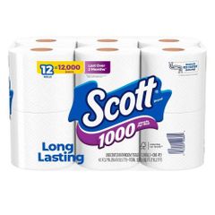 Scott White Toilet Tissue (1000-Sheet 12 Rolls Per Pack) Wholesale - Image 1