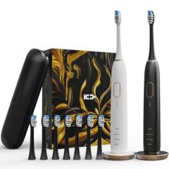 Adult Home Smart Toothbrush Ipx8 Sonic Electric Toothbrush Voltage 5 V Color Black Origin Ningbo Modes 15 Modes Waterproof - Image 1