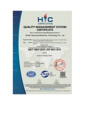 ISO9001 certificate from SHUIFU HANYANG MACHINERY TECHNOLOGY CO., LTD