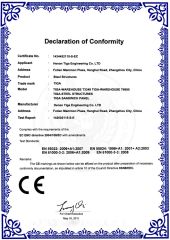 CE for Steel Structures certificate of Henan Tiga Engineering Co., Ltd. – certificate photo, supplier certificates section