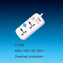 AC Power 2 Way Universal Multi-Function Outlets Wall Switch Socket - Image 1