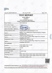 LVD Test Report certificate from Zhongshan Jetten Lighting Co., Ltd.