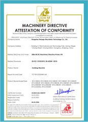 CE for Auto Bagger certificate from Hangzhou Beyago Machinery Technology Co., Ltd
