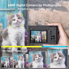DC205X Dual Lens Camcorder High Definition Optical Zoom 5K Digital Camera Video Recorder - Image 6