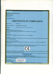 CE certificate from Zhejiang Tianfeng Plastic Machinery Co., Ltd.