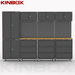 Kinbox 12 Pieces Garage Organization Shelving Tool Chest Storage Cabinet for Garage Supplier - Ningbo Kinbox Tools Technology Co., Ltd.