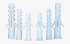 White PVC Wall Plugs Color White Material PVC Size 35/40/50 mm Density 1.38 g/cm3 Price Range 7.55-9.45 Packaging Size 100 - Image 1