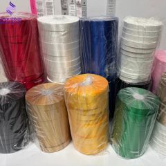 Promotional Custom Polyester 100mm 4inch Heat Transfer Printed Satin Ribbon Roll - Image 2