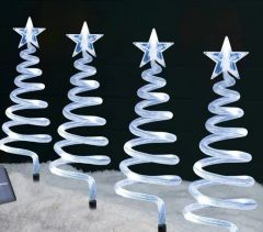 Solar Lawn Stake Lights Snowflake 8Modes Warm White LED Cartoon Touch Control ABS MOQ100 15D - Image 5