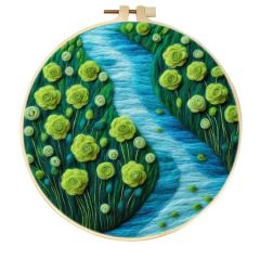 Beginners Flower Design Wool Bag Felt Kit DIY 3-7Y 1Y Warranty MOQ100 - Image 3