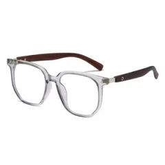 New Retro Wood Grain Leg Anti-Blue Light Optical Frames Tr90 Material Round Nail Frame for Men and Women - Image 2