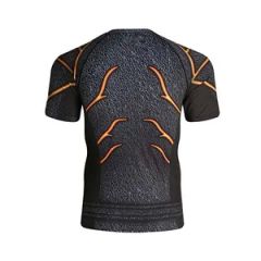 Custom Sublimation Designs Rash Guard Polyester Short Sleeve Compression Shirt - Image 4