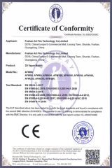 LVD-CE certificate from Foshan Art Fire Technology Co., Limited